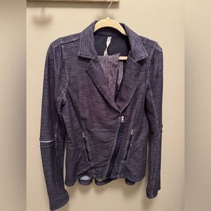 Lululemon Athletica Textured Navy Blazer